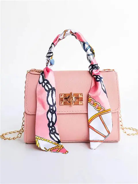Damen Handtasche mit Schal-Detail