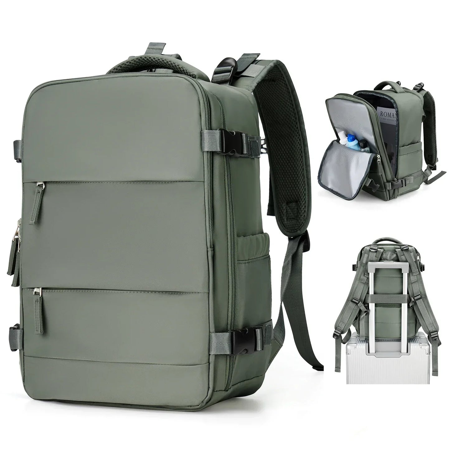 Reiserucksack Wasserdicht 15,6 Laptopfach Große Kapazität