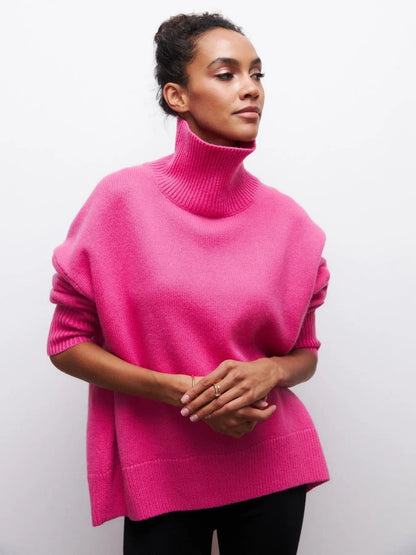Xandra | Gestrickter Pullover Mit Langem Hals Zendoo.de