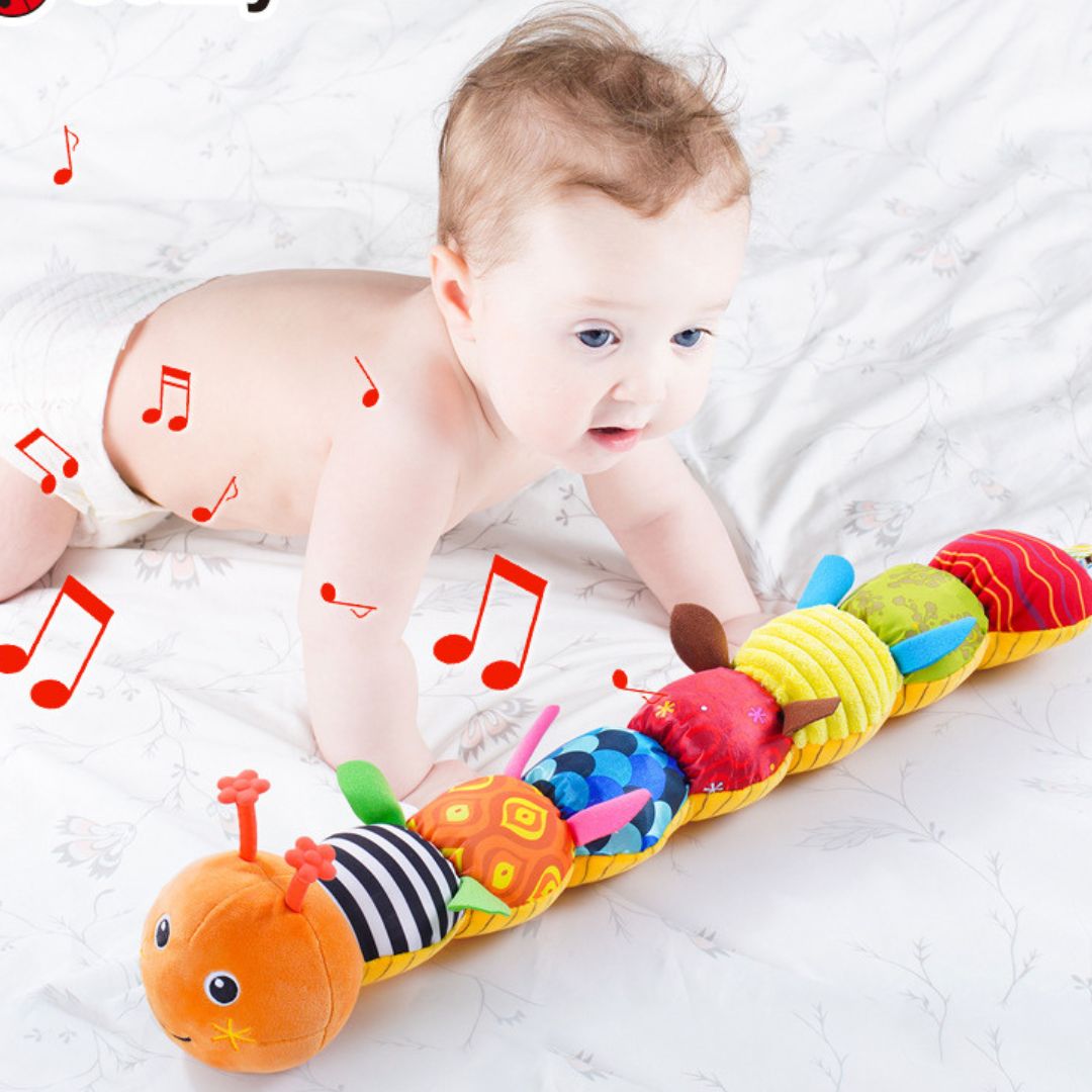 Plüsch-Rassel-Caterpillar Musikspielzeug