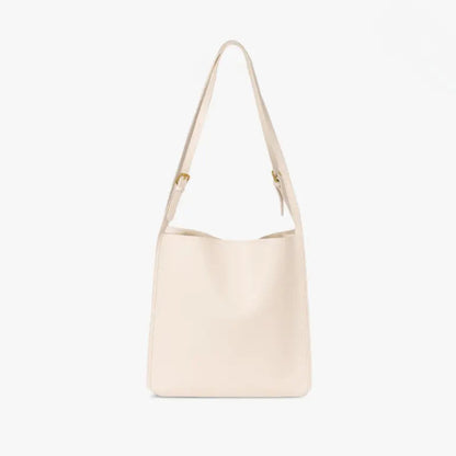 Roos Leder Schultertasche Boxy Design