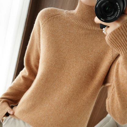 Agatha Damen Wollpullover Warm Beige