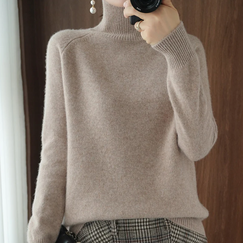 Agatha Damen Wollpullover Warm Beige