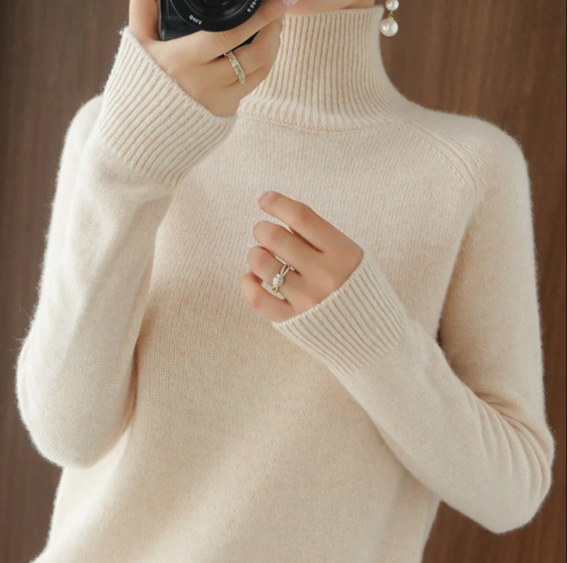 Agatha Damen Wollpullover Warm Beige