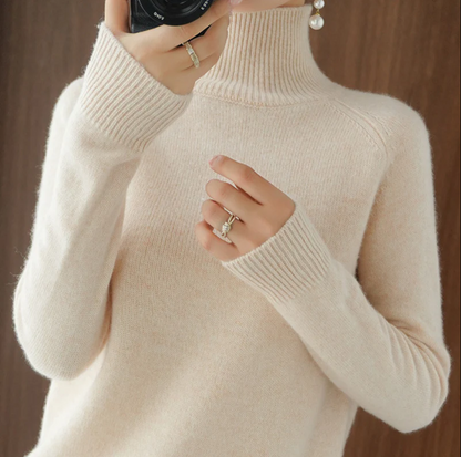 Agatha Damen Wollpullover Warm Beige