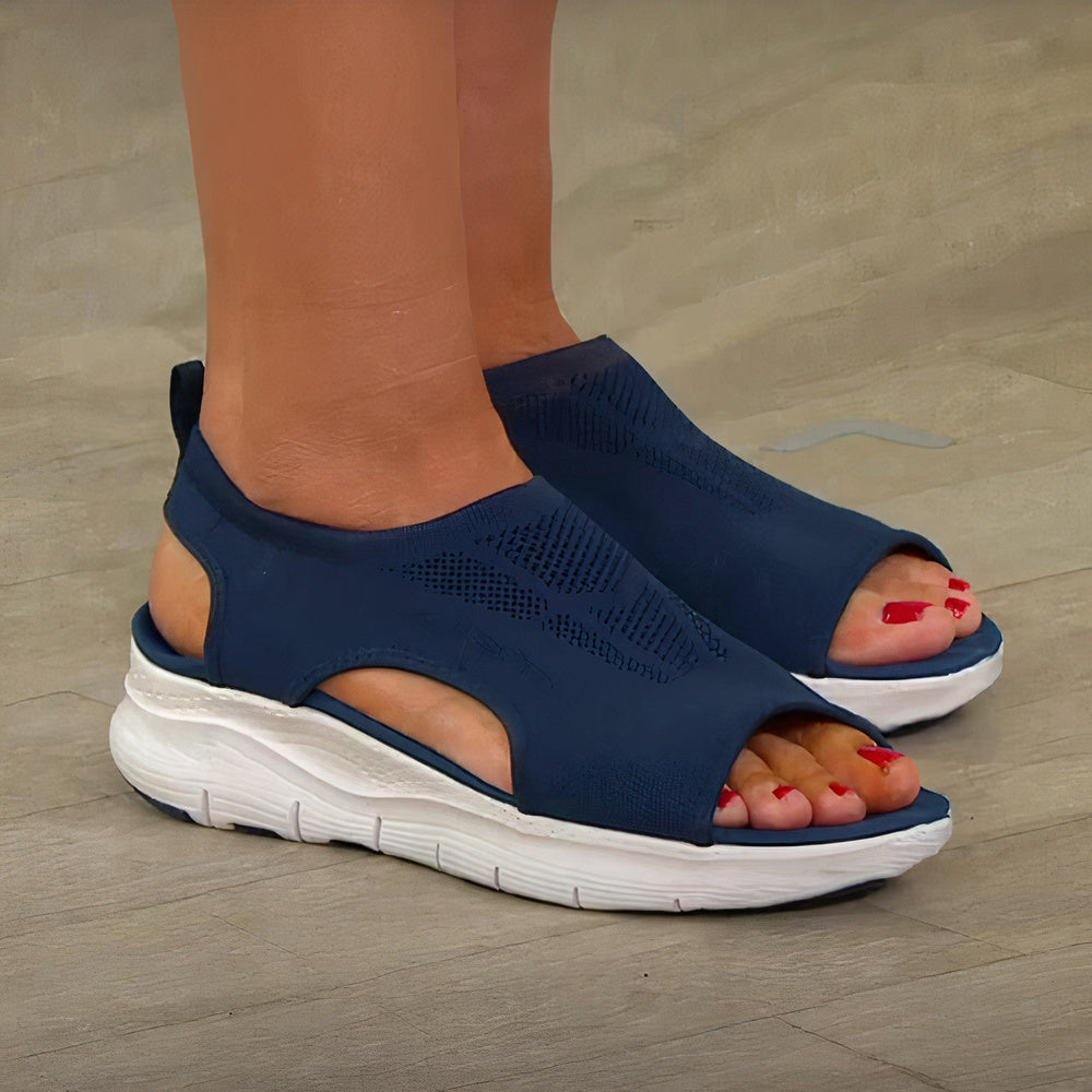 Damen Komfort-Sandalen Ergonomisch Leder