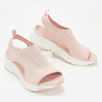 Damen Komfort-Sandalen Ergonomisch Leder