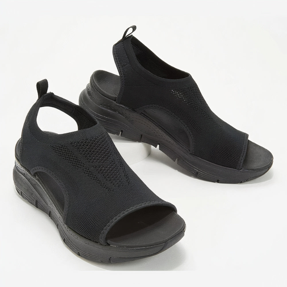 Damen Komfort-Sandalen Ergonomisch Leder