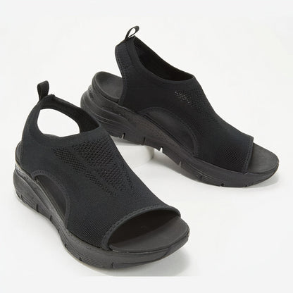 Damen Komfort-Sandalen Ergonomisch Leder