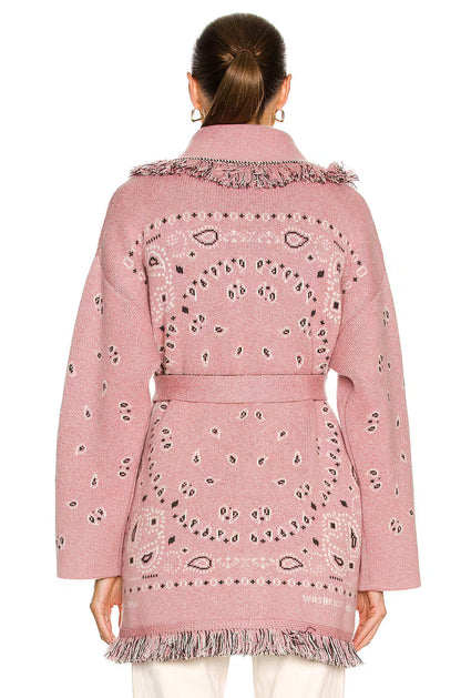 meliora cardigan bordeaux rosa rückansicht