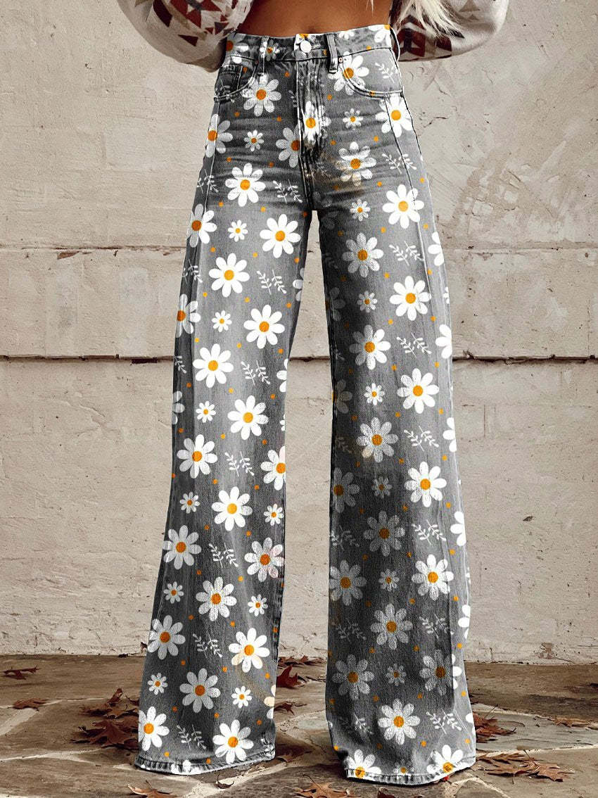 Damen Baggy Jeans Lang