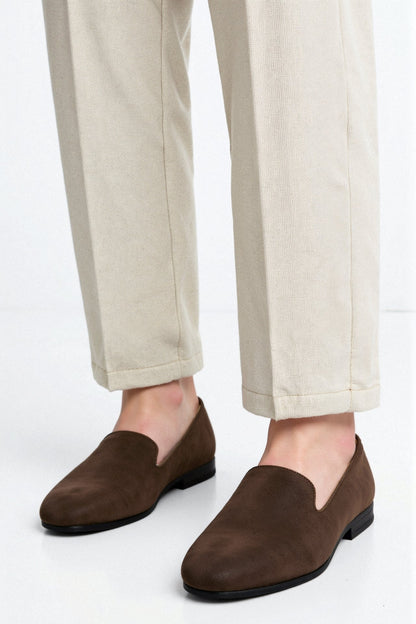 e Wildleder Loafers Elegantes Design Komfortschuhe