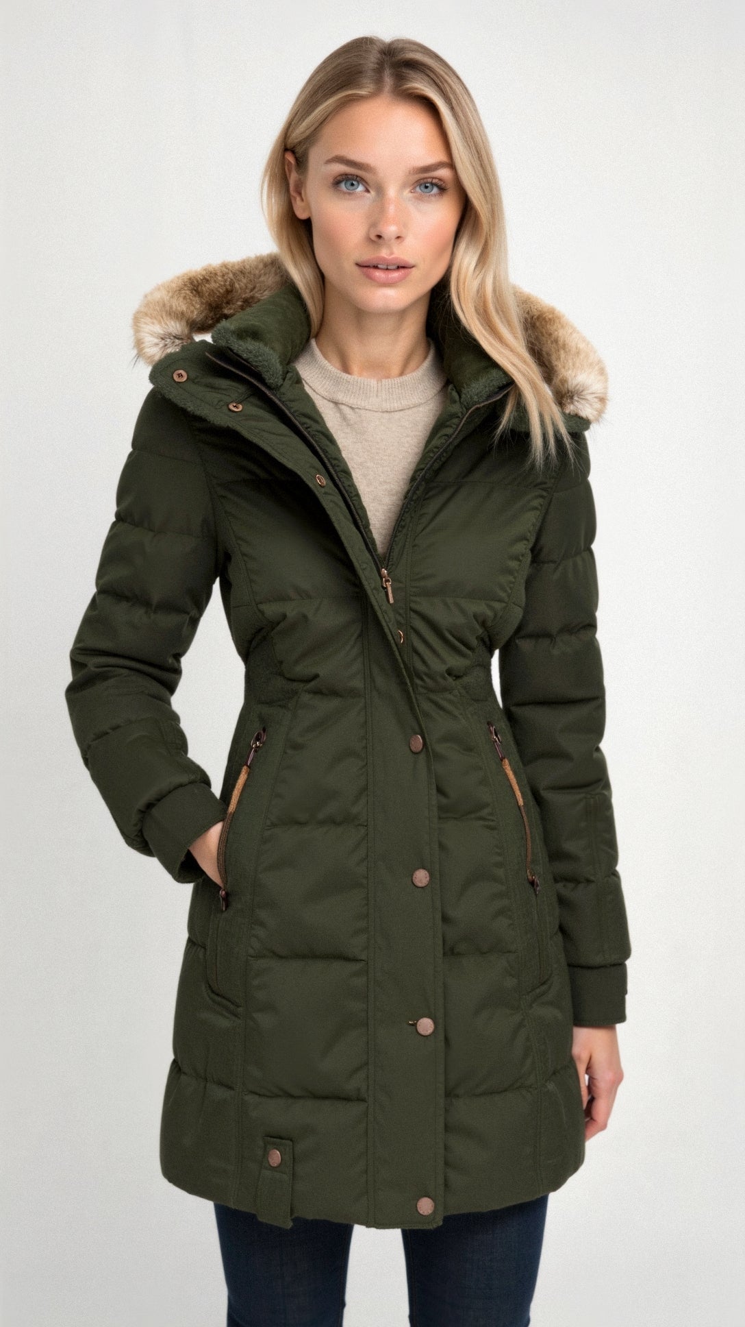Chantall Damen Pufferjacke Warm Isoliert