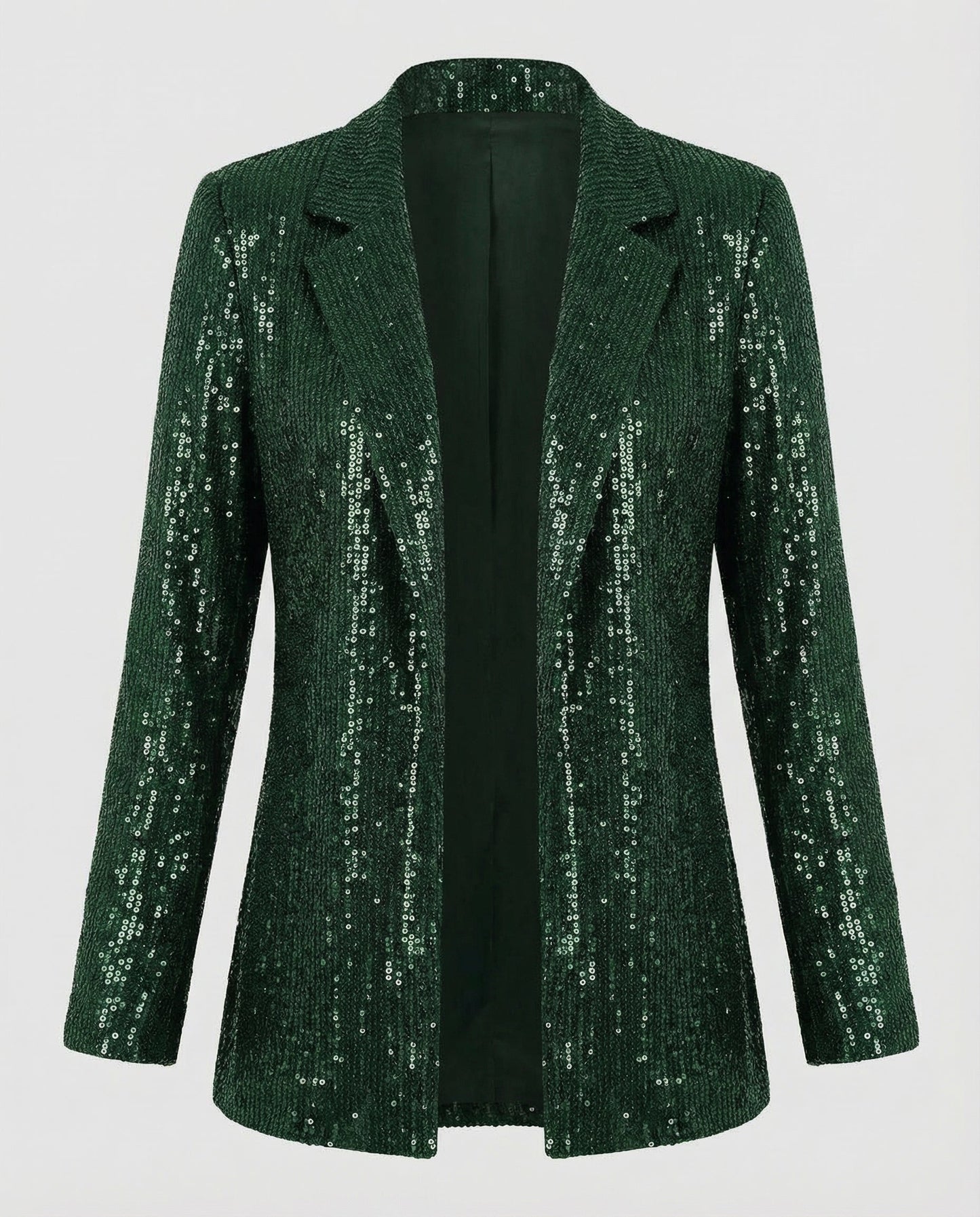 Pailletten Blazer Damen Revers Jacket