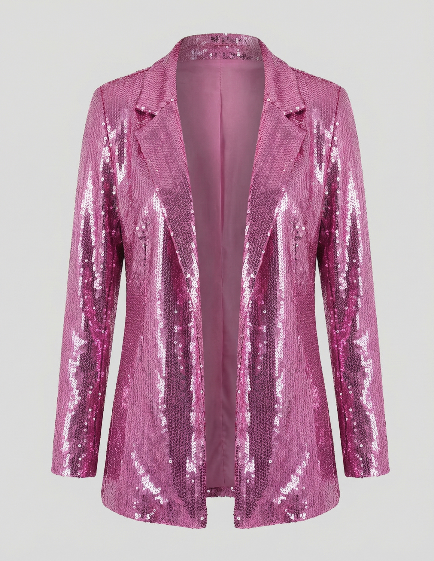 Pailletten Blazer Damen Revers Jacket