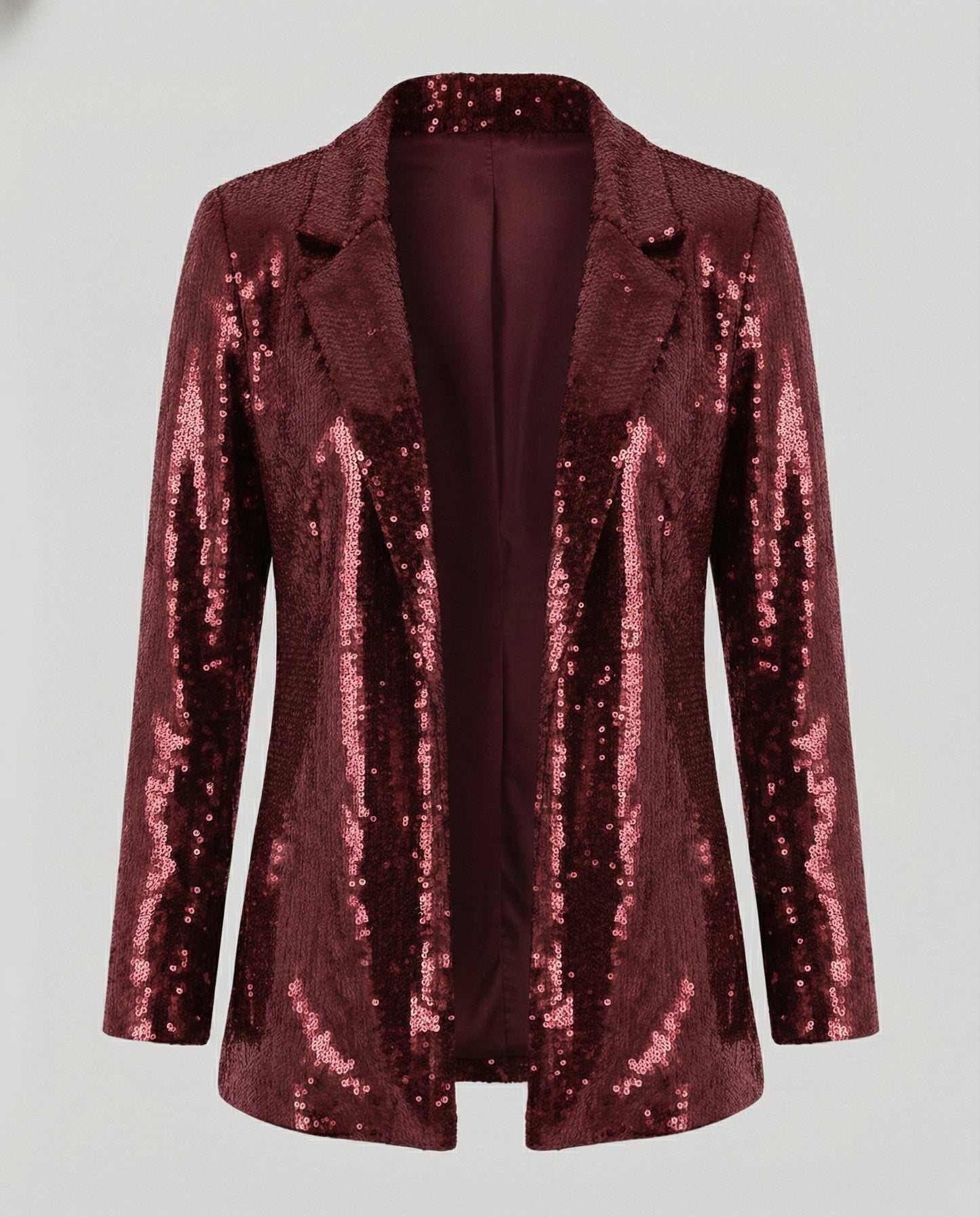Pailletten Blazer Damen Revers Jacket