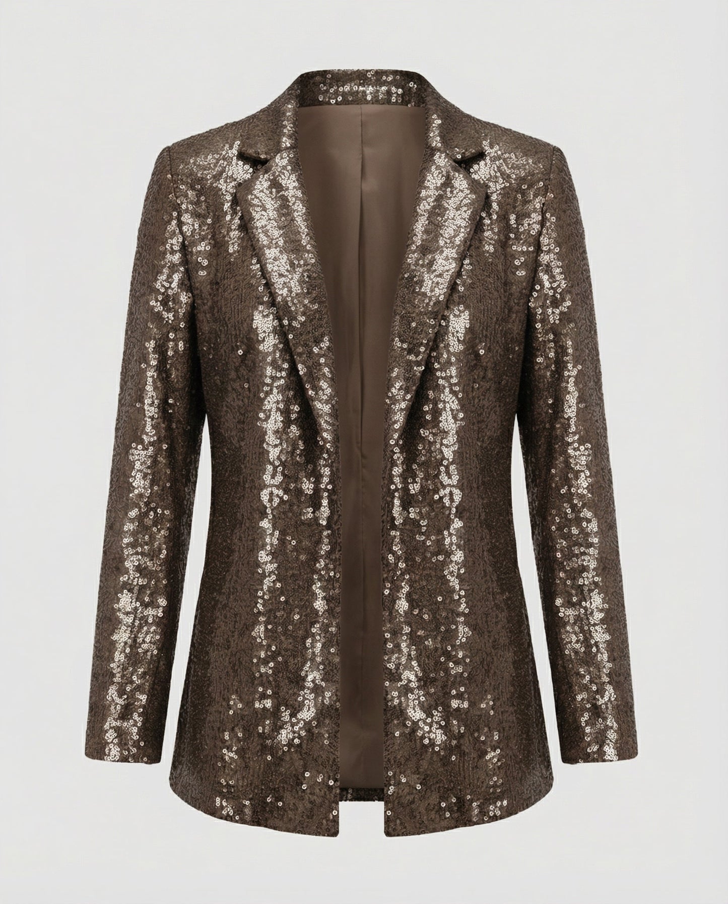 Pailletten Blazer Damen Revers Jacket
