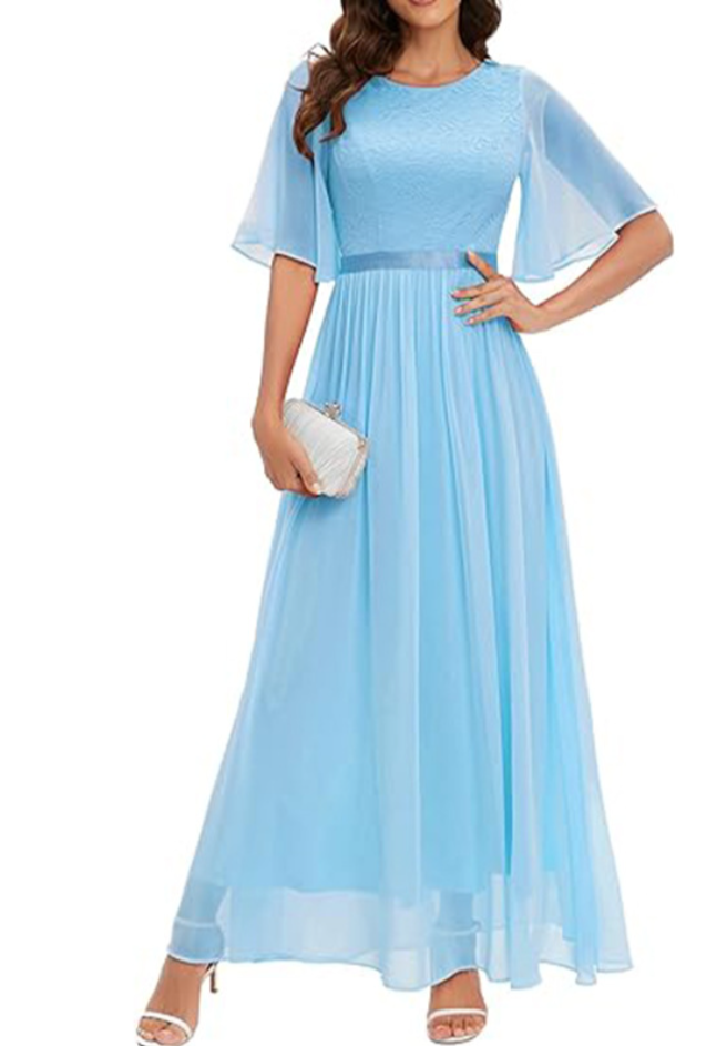 Abendkleid Isabella mit Spitze von Elarova