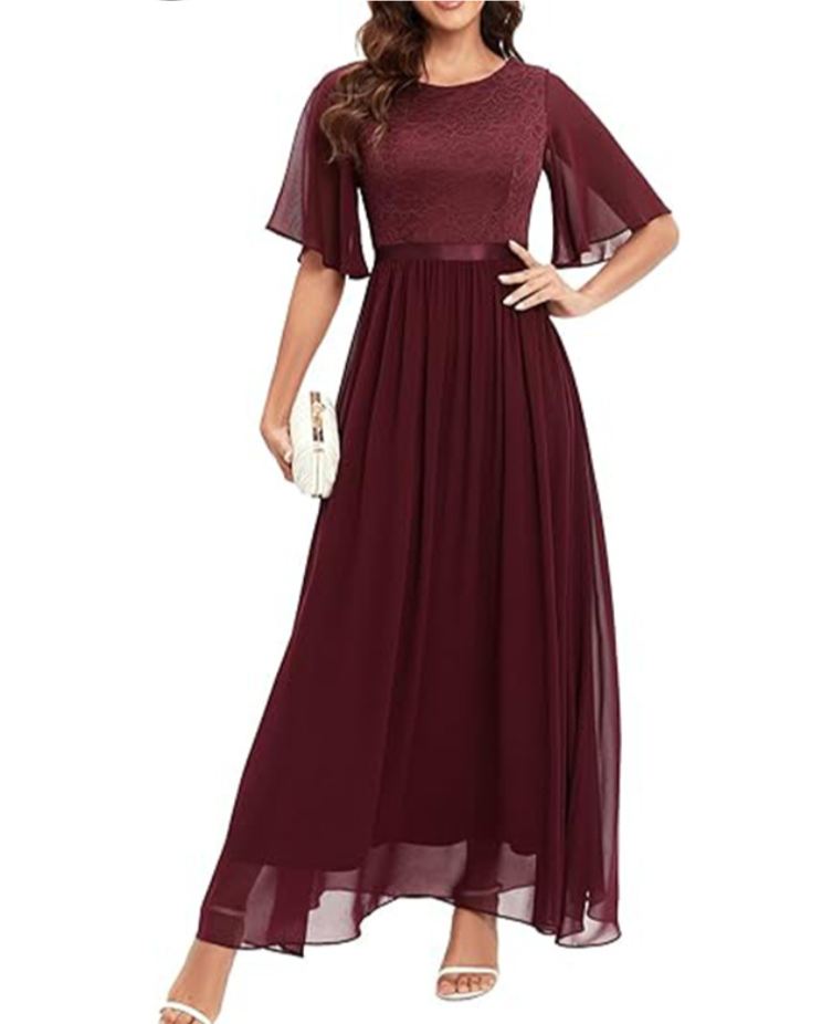Abendkleid Isabella mit Spitze von Elarova