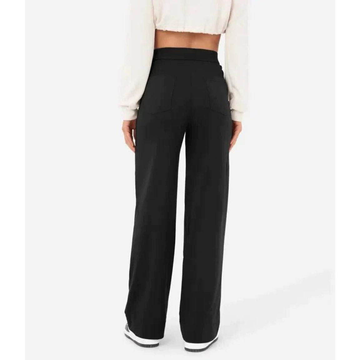 Norvielle Damen Hochtaillenhose Elastisch