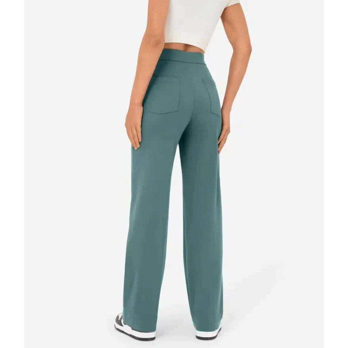 Norvielle Damen Hochtaillenhose Elastisch