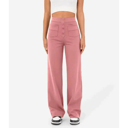 Norvielle Damen Hochtaillenhose Elastisch