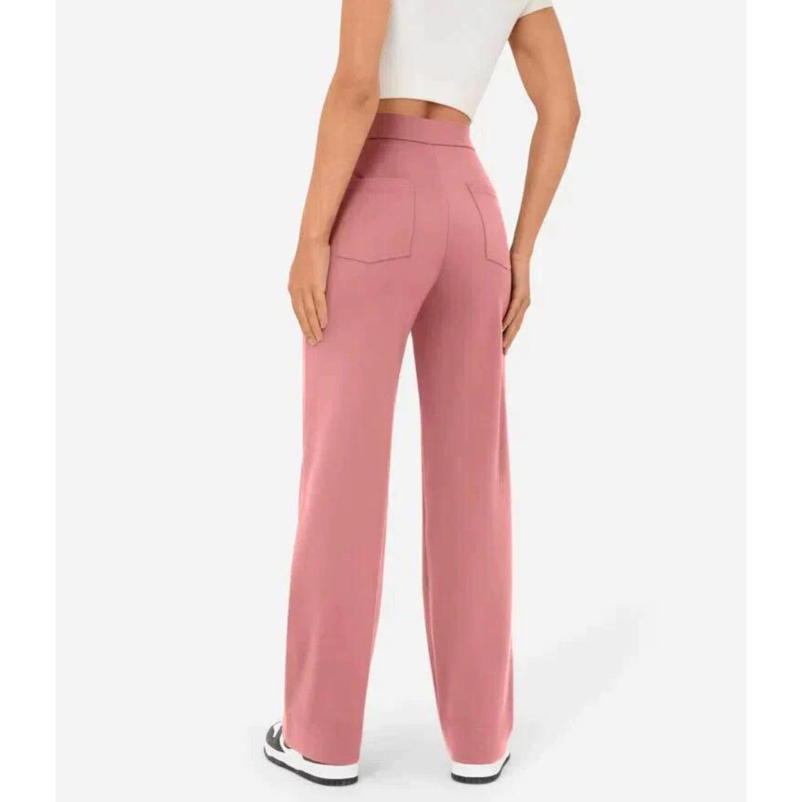 Norvielle Damen Hochtaillenhose Elastisch