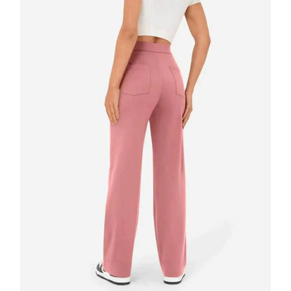 Norvielle Damen Hochtaillenhose Elastisch