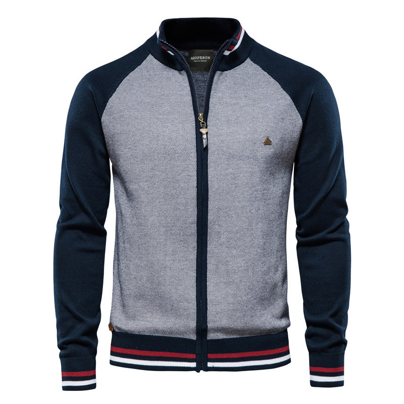 Herren Strickjacke Reißverschluss Bequem