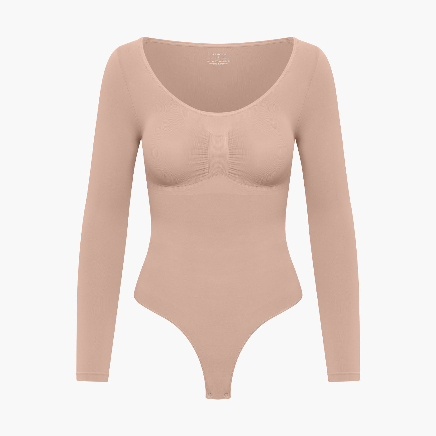Damen Body Langärmelig Rückenöffnung