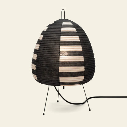 Tischlampe Reispapier Japanisches Retrodesign Weiß