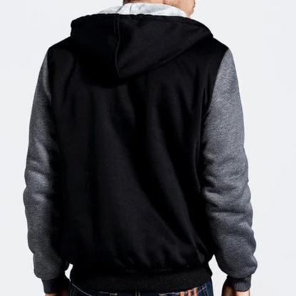 Herren Trainingsanzug Fleece Gefüttert Kapuze