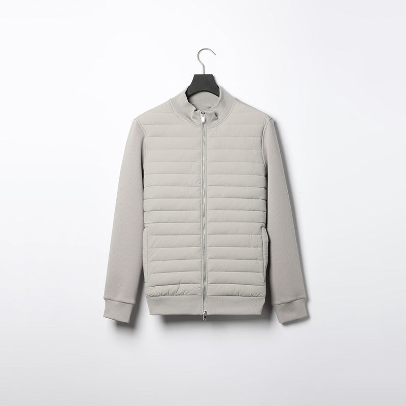 Herren Steppjacke Quersteppung Reguläre Form