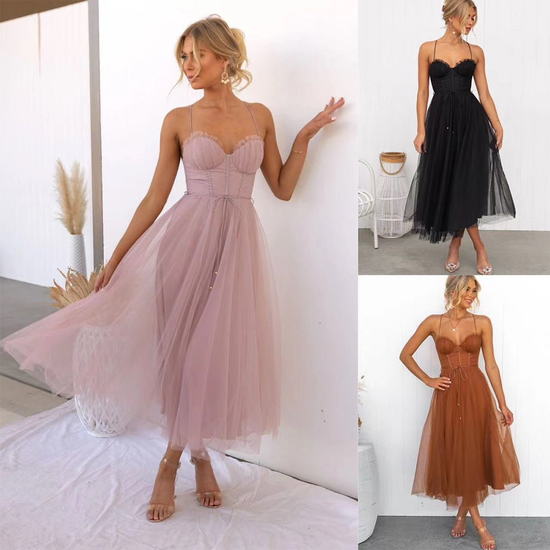 Franca Damen Midikleid Elegantes Design
