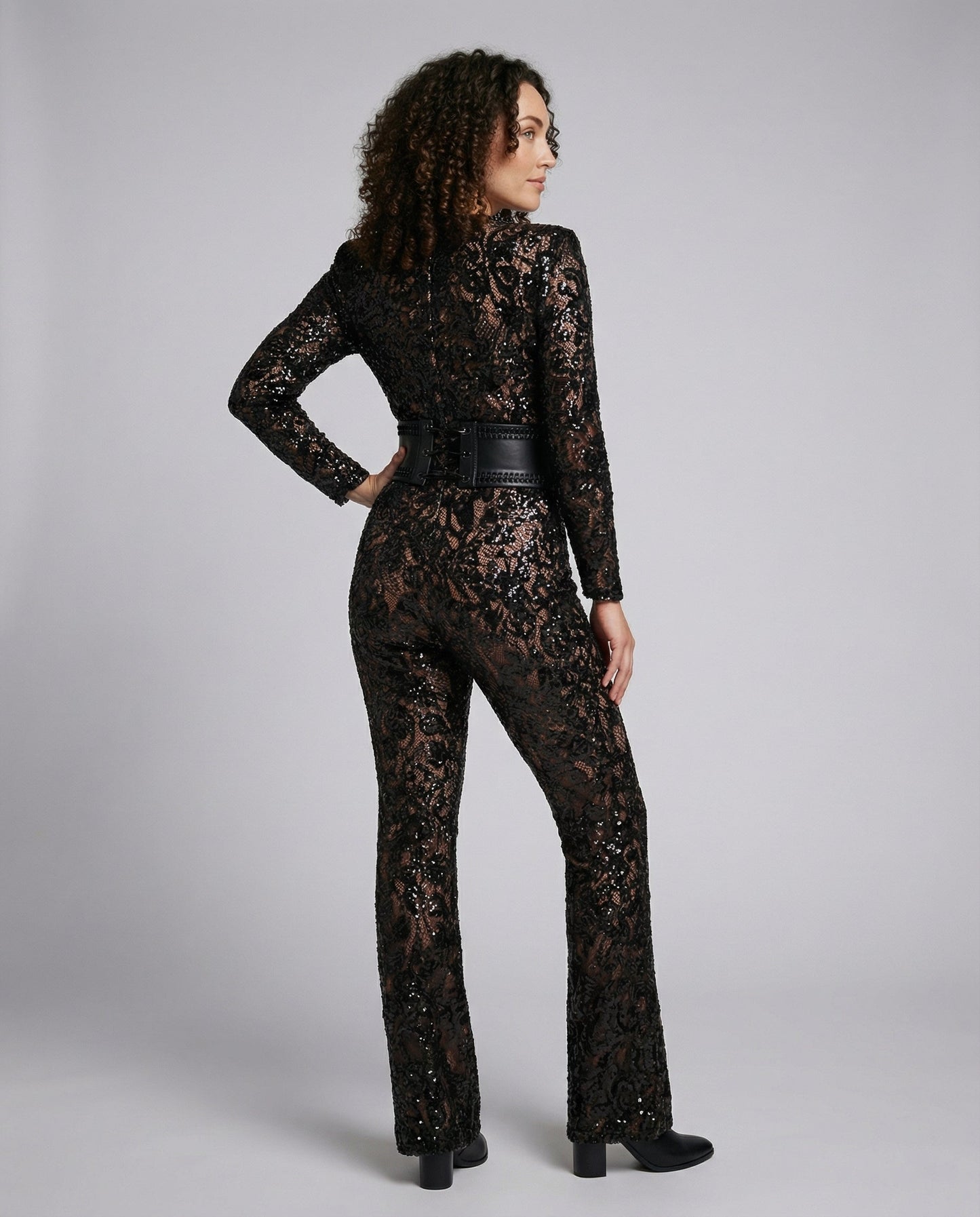 Damen Spitzen-Overall Elegantes Design