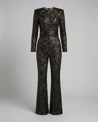 Damen Spitzen-Overall Elegant Norvielle