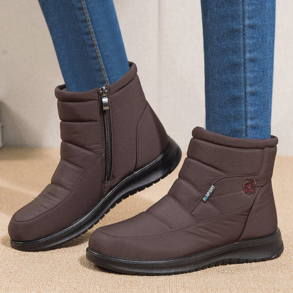 Damen Stiefeletten Gestepptes Design Schwarz - Norvielle