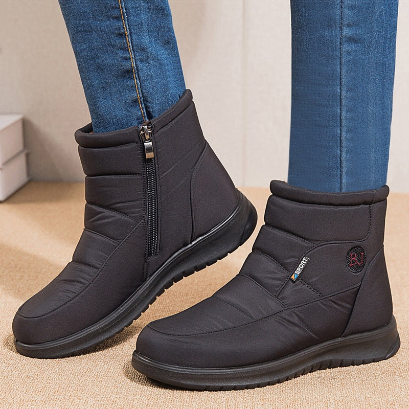 Damen Stiefeletten Gestepptes Design
