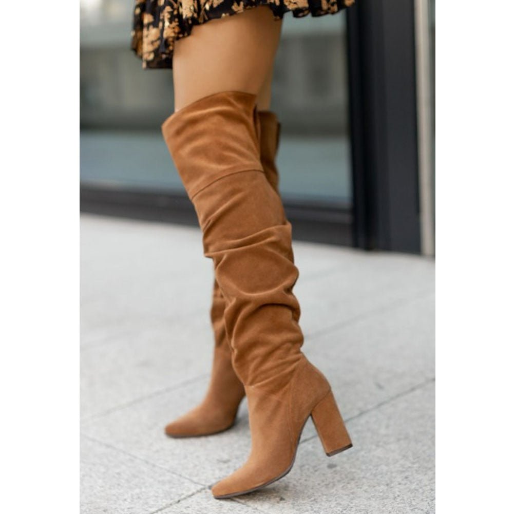 Damen Stiefeletten Bequem Slipper-Design Reguläre Passform