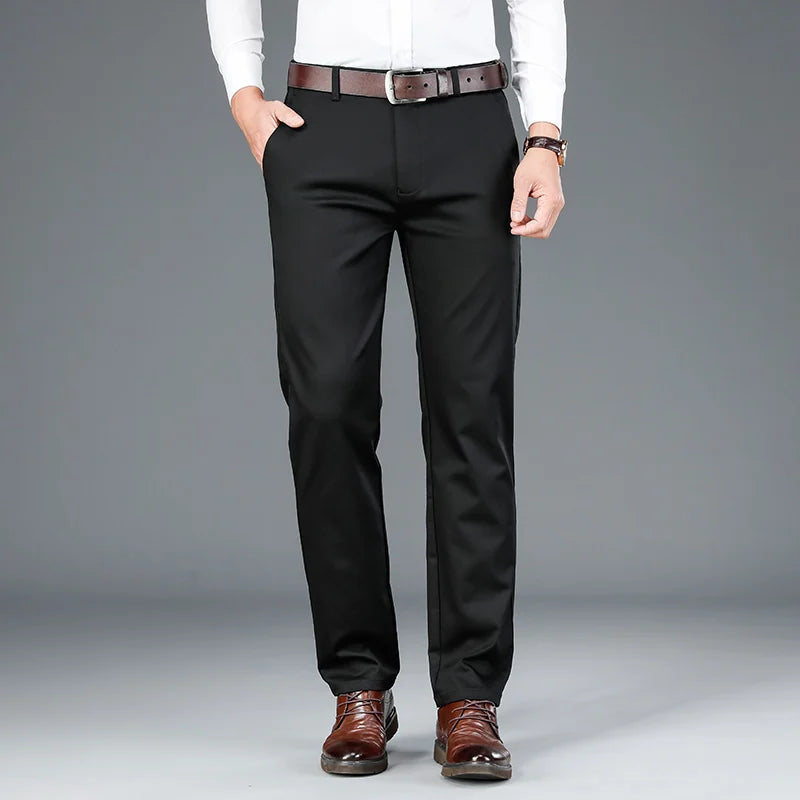 Anzughosen – Business Casual – Stretch – Schmale Hosen – Herrenhosen-Chaps Herrenmode