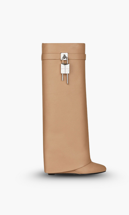 Damen Stiefel Vegan-Leder Elegant
