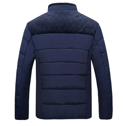 Damen Steppjacke Plüschgefüttert Stehkragen Strukturiert
