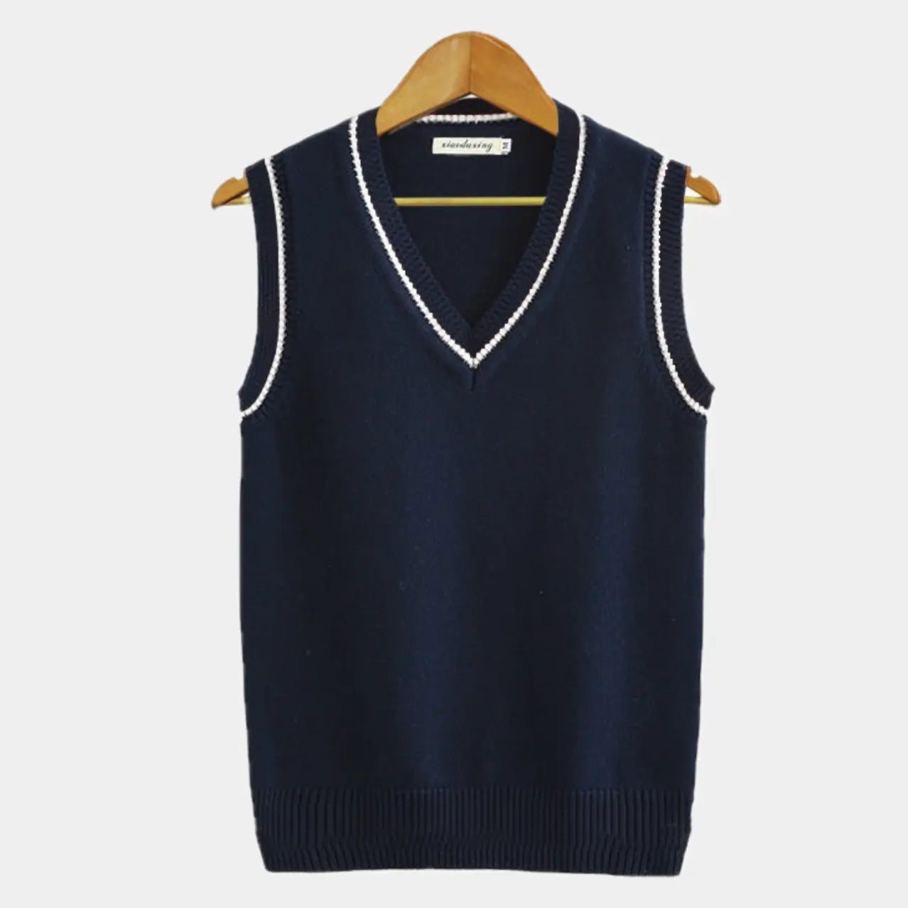 Herren Ärmelloser Pullover V-Ausschnitt Strickweste - Norvielle