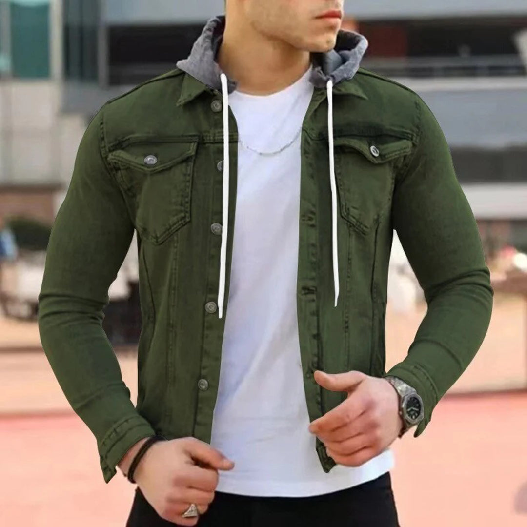 Norvielle Herren Denim-Hoodie
