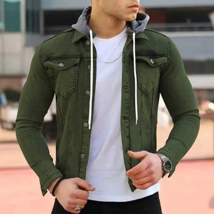 Norvielle Herren Denim-Hoodie