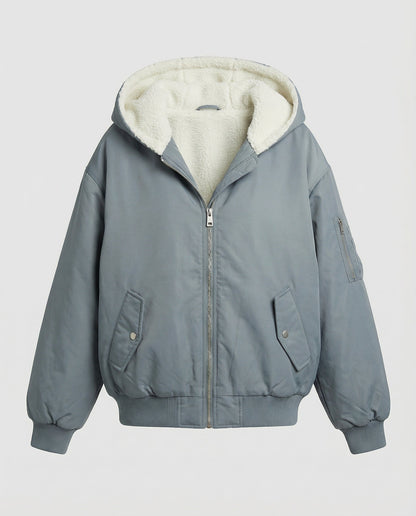 Wendbare Damen Oversize Winterjacke