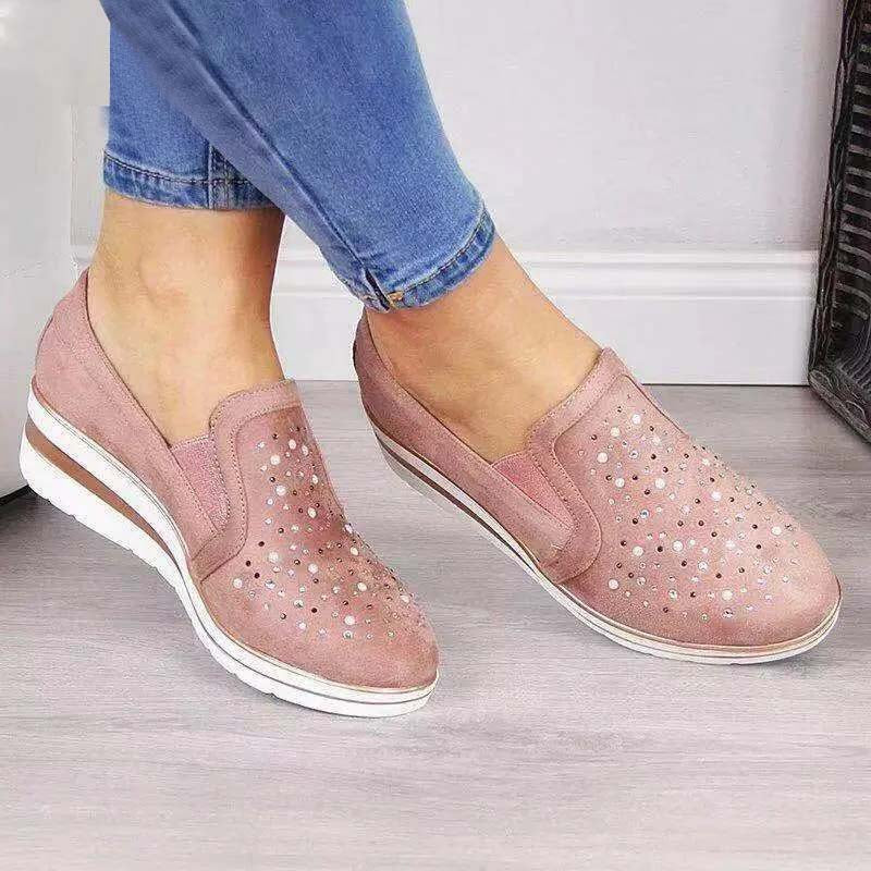 Norvielle Damen Keilschuhe Lässig
