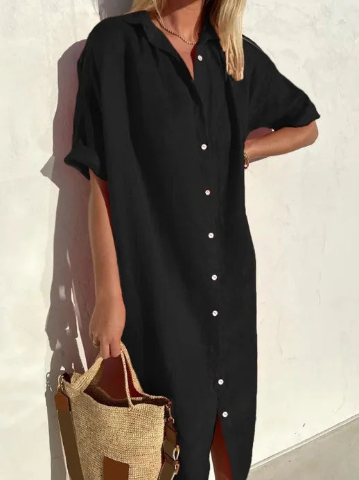 Norvielle Damen Hemdkleid - Norvielle