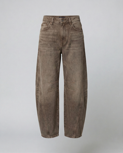 Damen Barrel Jeans Trendstil