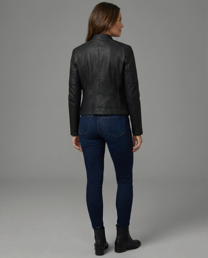 Damen Lederjacke Taillierte es Leder